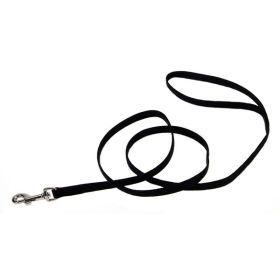 Coastal Single-Ply Nylon Dog Leash Black 3-8 in x 4 ft