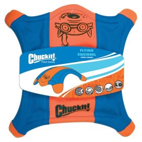 Chuckit! Flying Squirrel Dog Toy Blue; Orange Large