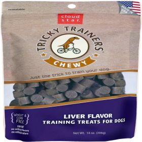 Cloud Star Chewy Tricky Trainers Liver Flavor Dog Treats; 14-Oz. Bag