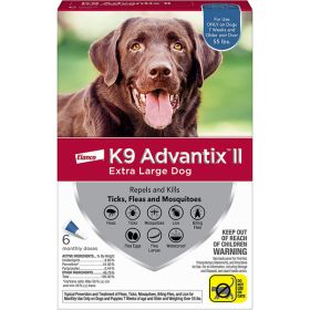 K9 Advantix II Dog Extra Large Blue 6-Pack