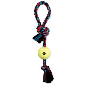 Mammoth Pet Products Pull Tug Dog toy w-Tennis Ball Pull Tug with Tennis Ball Multi-Color 20 in Medium