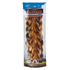 Loving Pets Pure Buffalo Braided Bully Sticks Dog Treat 9 in 2 Pack