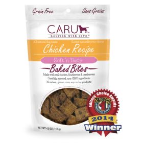 Caru Dog Natural Chicken Recipe Bites 4Oz.