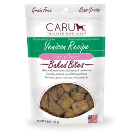 Caru Dog Natural Venison Recipe Bites 4Oz.